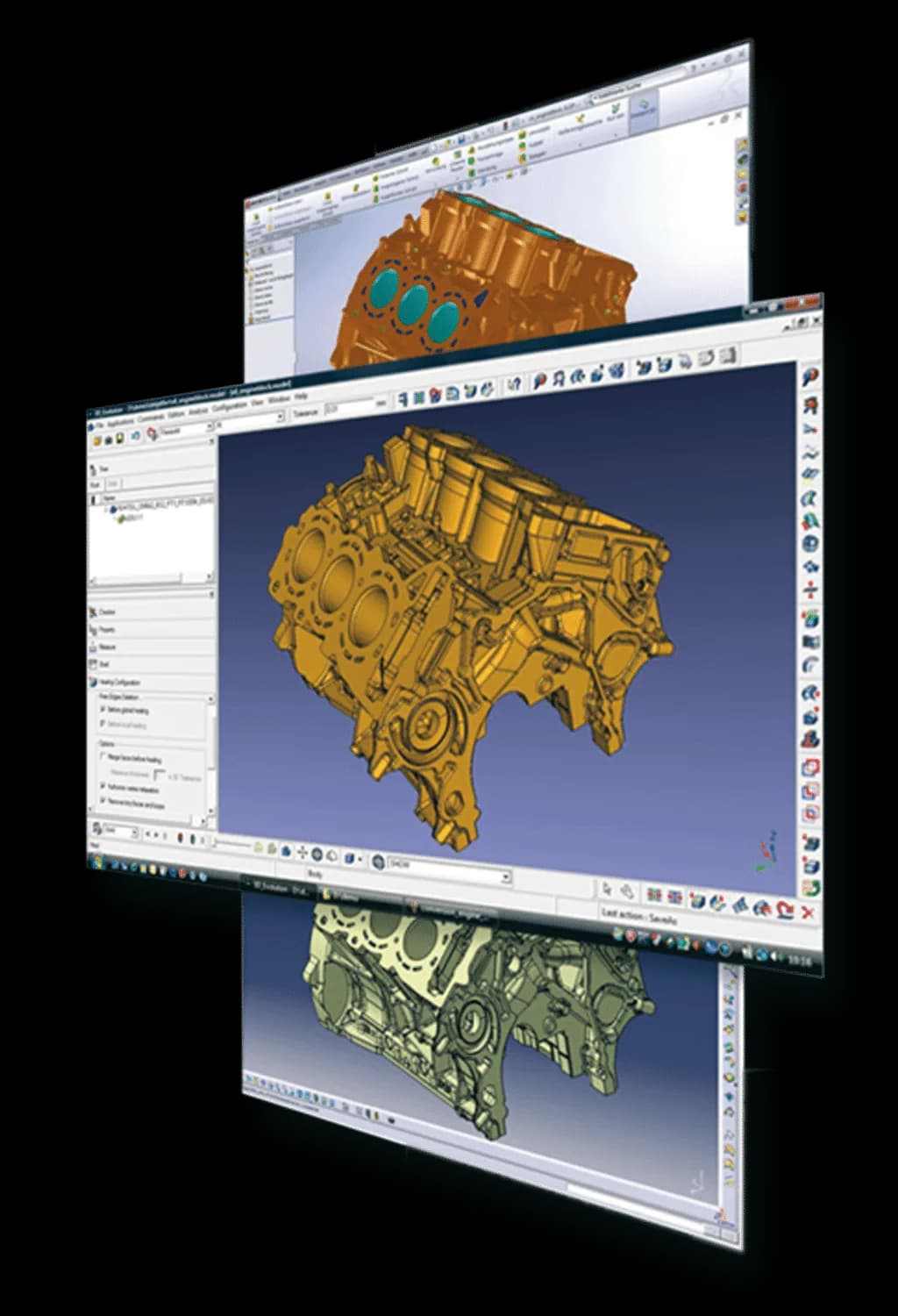 3D Evolution 변환 화면 — CATIA·NX·Creo·SolidWorks 데이터를 한 화면에서 처리